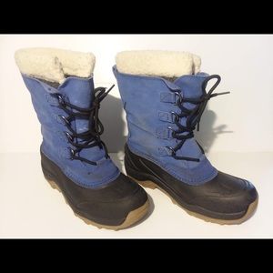 Lands’ End Blue Suede Boots